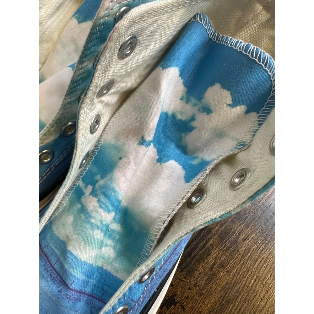 Converse Chuck Taylor All Star High Top Sky Cloud Print Blue Womens 7 551007C - Picture 11 of 16